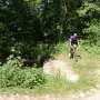 Baptiste à la relance après le single track !